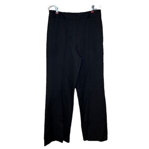 Milly Women's Dress Pants Wide leg Stretch Trousers High-Rise Regular Black Sz.4